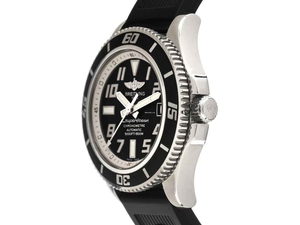  Breitling Superocean 42 Ref.A17364-0118 2011 Full Set sehr gut Vintage Superocean Kautschuk Faltschließe 