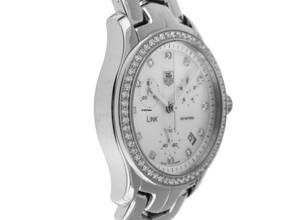 Thumbnail von TAG Heuer Link Lady Ref.CJF1314.BA0580 2010 Full Set sehr gut Vintage Link Lady Chronograph Diamanten Perlmutt