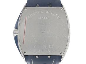 Thumbnail von Franck Muller Vanguard Blue Yachting Ref.V45SCDT 2021 Full Set Neu Vanguard Blue Yachting Diamanten 12,00ct Kautschuk Krokoleder Faltschließe