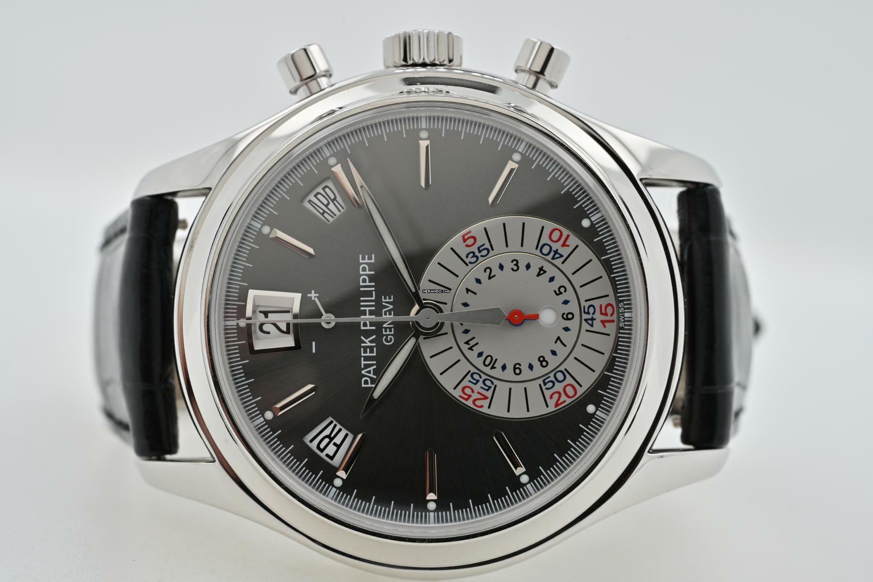  Patek Philippe Annual Calendar Chronograph Jahreskalender 950pt Platin Platinum Chronograph 5960P-001 Service 2026 