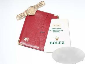 Thumbnail von Rolex Oyster Perpetual 26 Lady Oyster Perpetual 26mm Gelbgold 750 1995 Automatik Gold Damenuhr