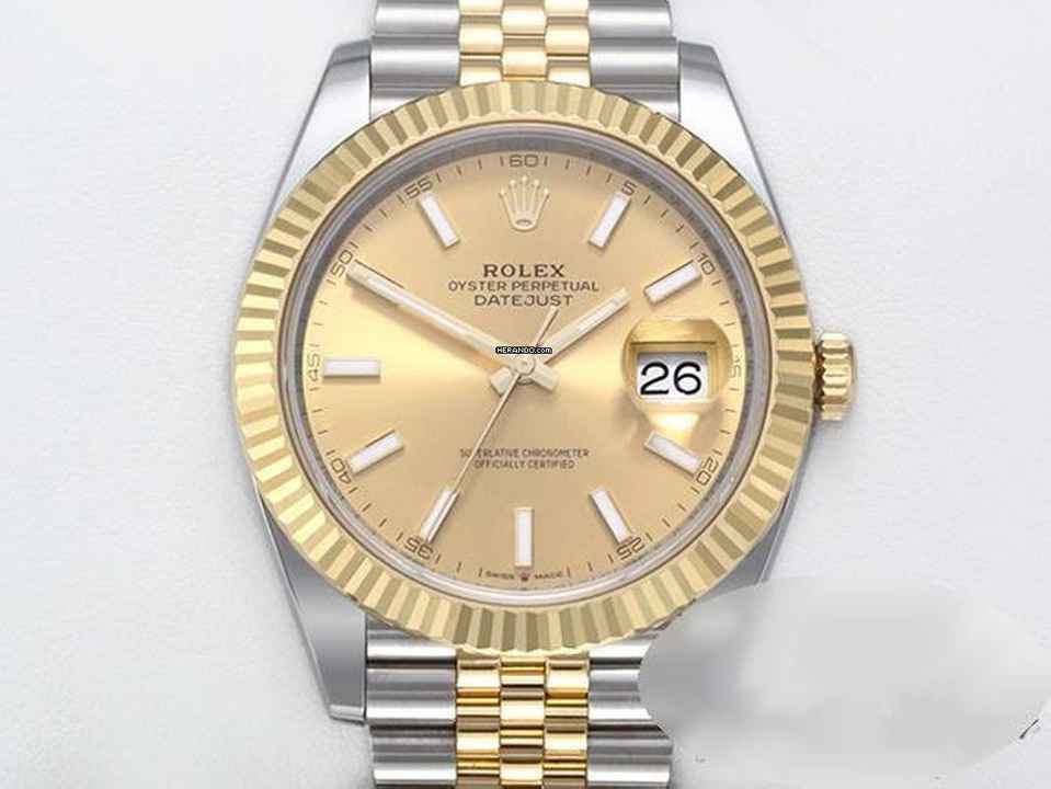  Rolex Datejust 41 126333 2023 Edelstahl Gelbgold 750 Automatik Stainless Steel 18kt Yellow Gold Jubilé-band Chronometer Oyster 