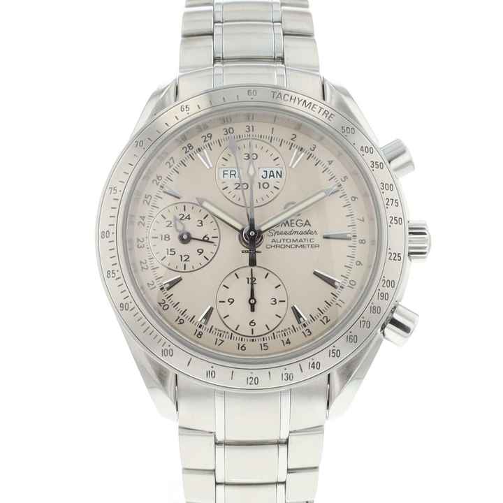  Omega Speedmaster Day Date Triple Day-Date Chrono Silver Dial 