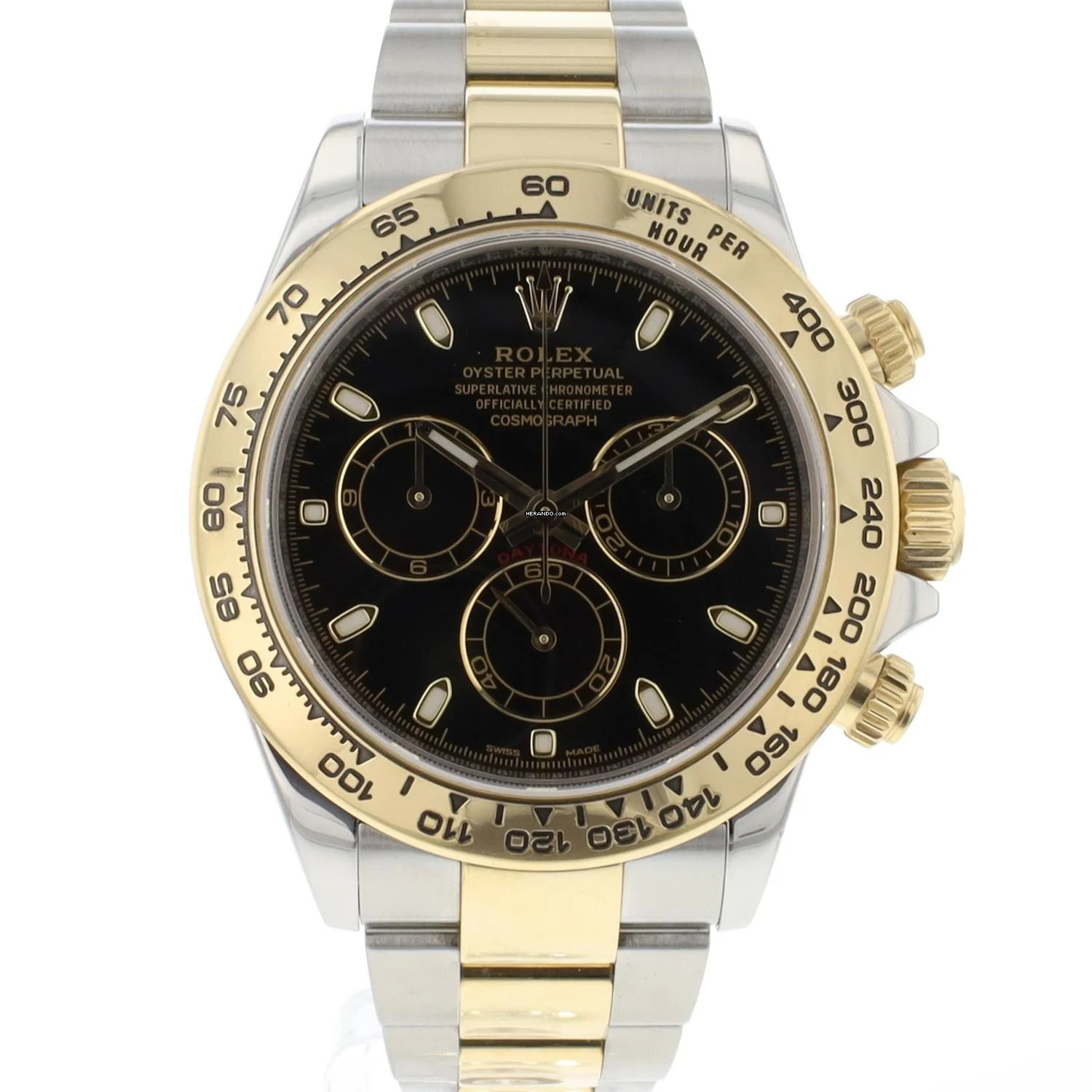 Rolex Daytona Gold/Steel Black Dial 116503
