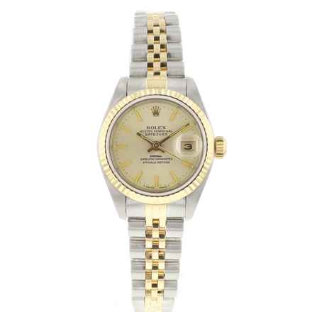  Rolex Lady-Datejust 26 Steel/Gold Champagne Dial 