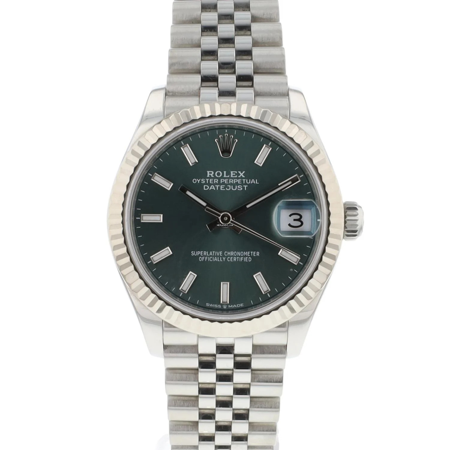 Rolex Datejust 31 Jubilee Green Dial 