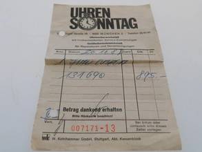 Thumbnail von Omega De Ville Herrenuhr im Full Set nahezu N.O.S v 1987 incl Erstkaufrechnung seltene Version mit 18 Karat massiv Gelbgoldlünette