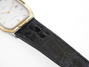 Thumbnail von Omega De Ville Herrenuhr im Full Set nahezu N.O.S v 1987 incl Erstkaufrechnung seltene Version mit 18 Karat massiv Gelbgoldlünette