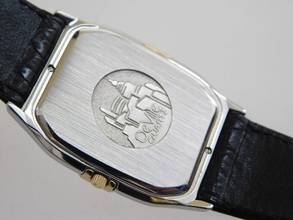 Thumbnail von Omega De Ville Herrenuhr im Full Set nahezu N.O.S v 1987 incl Erstkaufrechnung seltene Version mit 18 Karat massiv Gelbgoldlünette