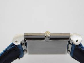 Thumbnail von Patek Philippe 18 Karat Weißgold Herrenuhr Ref 3578/1 Lapis Arte Suizo 29 x 40 mm Rarität double Signed Handaufzug Kaliber 175