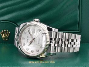 Thumbnail von Rolex Datejust 36 116234 White Jubilee Dial With Big Diamonds - Full Set 36mm
