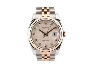 Thumbnail von Rolex Datejust 36 116231 Steel & Rose Gold With Jubilee Diamonds Dial - Full Set 36mm 2010