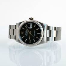 Thumbnail von Rolex Datejust 36 16234 Soleil black dial 1996 Full Set