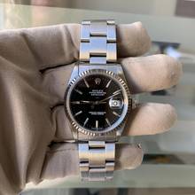Thumbnail von Rolex Datejust 36 16234 Soleil black dial 1996 Full Set