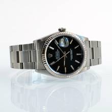 Thumbnail von Rolex Datejust 36 16234 Soleil black dial 1996 Full Set