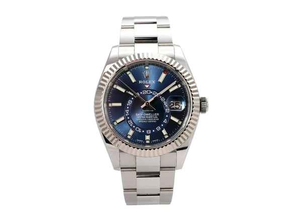  Rolex Sky-Dweller Edelstahl Weißgold Ref. 326934 Blau 