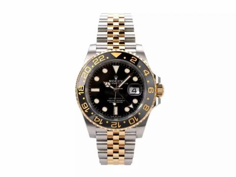  Rolex GMT-Master II Edelstahl Gelbgold Ref. 126713GRNR 