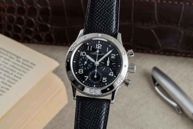  Breguet Type XX - XXI - XXII Aeronavale Chronograph Stahl Automatik Ref. 3800 Klassiker 