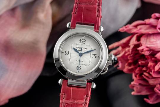  Cartier Pasha de Cartier Automatik Edelstahl Damenuhr Ref. WSPA0012 4327 