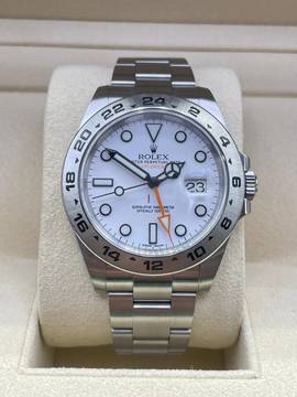  Rolex Explorer II (Polar White Dial) FULL SET WITH BOX/PAPERS Top Condition year:2020 NEW CARD 