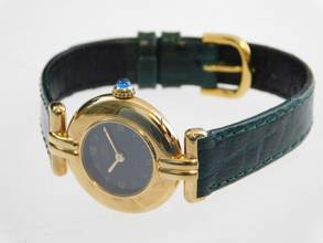 Thumbnail von Cartier Vermeil Tank Le Must Colisee im Top Zustand mit Krokoband