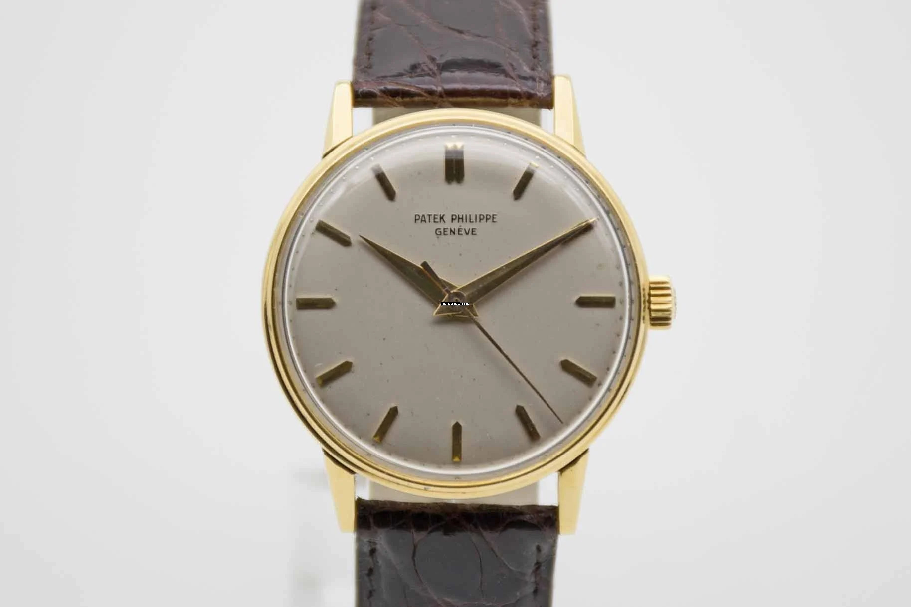  Patek Philippe Calatrava 3411 mit Box & Stammbuchauszug aus 1960 