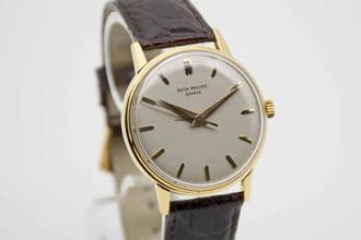 Thumbnail von Patek Philippe Calatrava 3411 mit Box & Stammbuchauszug aus 1960