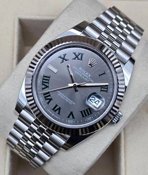  Rolex Datejust 41 41mm 126334-0022 Wimbledon Jubilee Like New Condition Full Set 4-2024 
