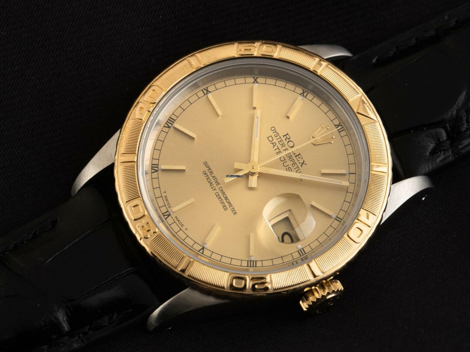 Rolex Datejust Turn-O-Graph Turn-O-Graph Ref.16263 1993 Box&Beschreibung sehr gut Vintage Datejust Turn-O-Graph