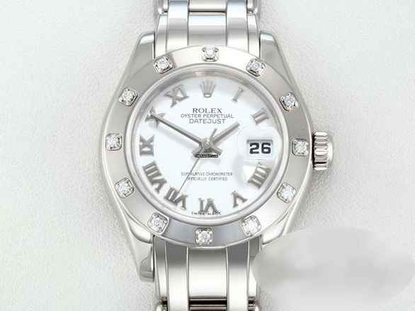  Rolex Lady-Datejust Pearlmaster 29 80319 Weissgold 750 2005 Lc100 Diamanten Automatik Lady 18kt White Gold 