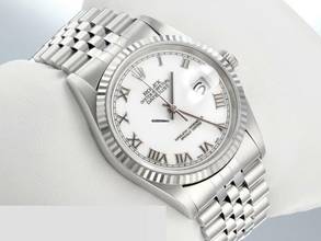 Thumbnail von Rolex Datejust 36 36mm 16234 2004 Stahl Weissgold 750 Gold Damen Herren Stainless Steel Jubilé-band Chronometer Oyster White Dial