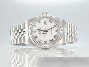 Thumbnail von Rolex Datejust 36 36mm 16234 2004 Stahl Weissgold 750 Gold Damen Herren Stainless Steel Jubilé-band Chronometer Oyster White Dial