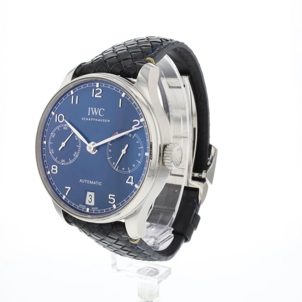  IWC Portugieser Automatik 7-Days Steel Blue Dial 
