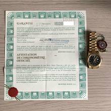 Thumbnail von Rolex Day-Date 36 18078 President Bark Finish black dial yellow gold 18KT Full Set