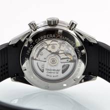 Thumbnail von TAG Heuer Carrera Calibre 16 chronograph CV2014 black dial Rubber strap