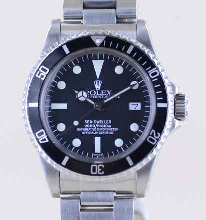  Rolex Sea-Dweller 2000 Klassiker 1980 Matte Dial Klassiker Taucheruhr B+P 