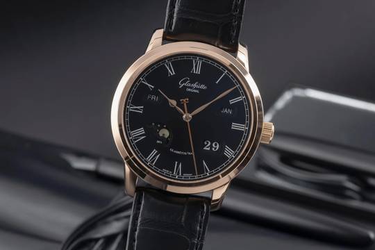  Glashütte Original Senator Ewiger Kalender Perpetual Calendar 18k Rotgold Ref. 100-02-25-05-05 