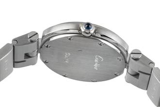 Thumbnail von Cartier Santos Lady Edelstahl Damenuhr Ref. 81924 Klassiker