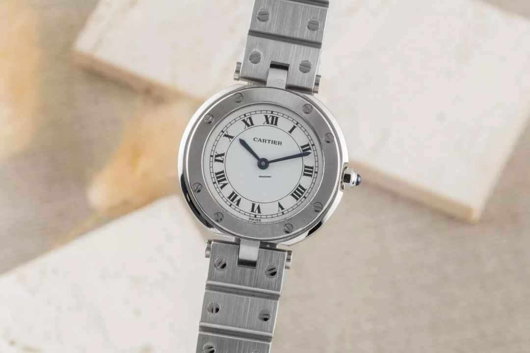  Cartier Santos Lady Edelstahl Damenuhr Ref. 81924 Klassiker 