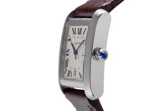 Thumbnail von Cartier Tank Française Edelstahl Automatik Herrenuhr Ref. W5101755 B&P 2002