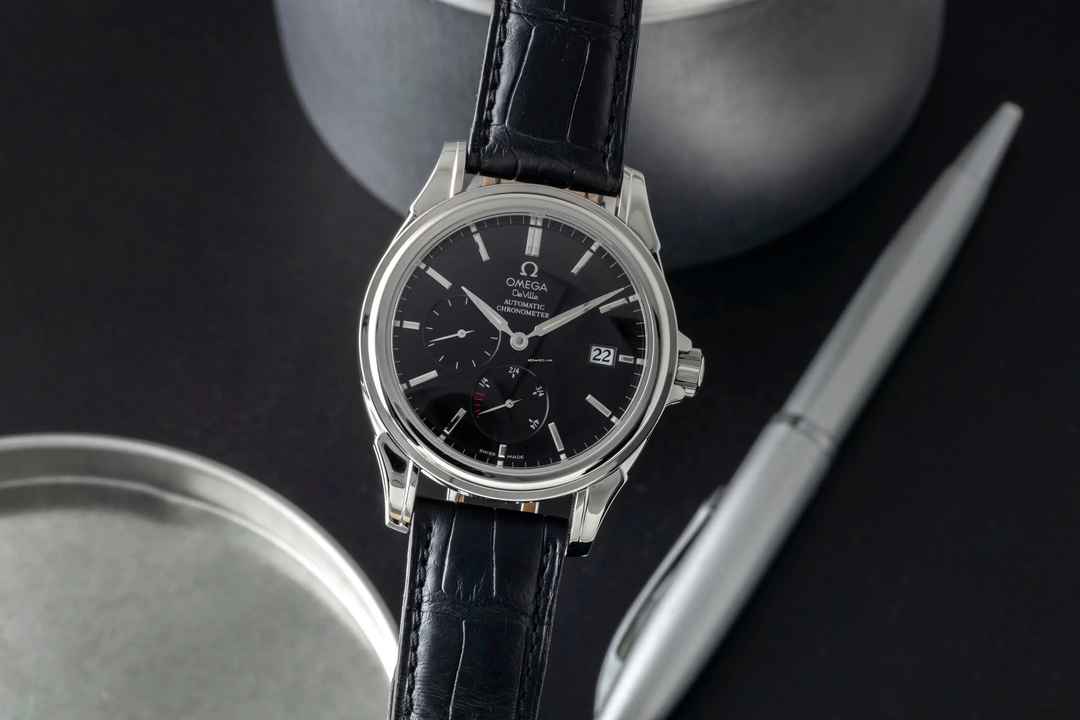  Omega De Ville Co-Axial Stahl Black Dial Automatik Herrenuhr Edelstahl Ref. 4832.50.31 