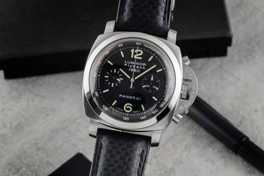  Panerai Luminor 1950 3 Days Chrono Flyback Chronograph Automatik Herrenuhr Ref. PAM00212 B&P 