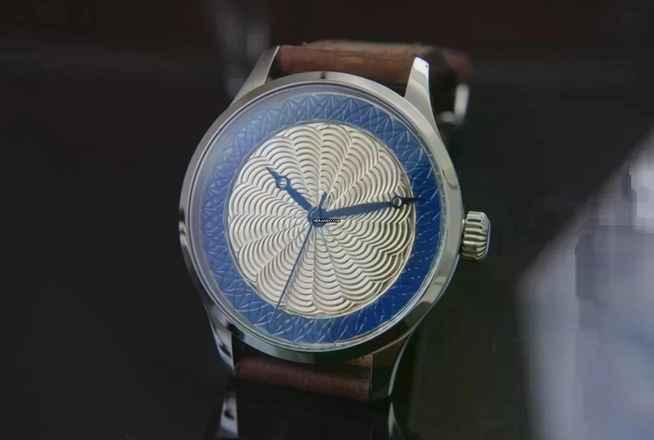 Trenyo Freehand Double Guilloche Dial with 925 silver 