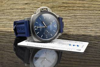 Thumbnail von Panerai Luminor GMT Automatic Navy Blue - Carbon & Titanium - Neuwertig & Automatik B&P