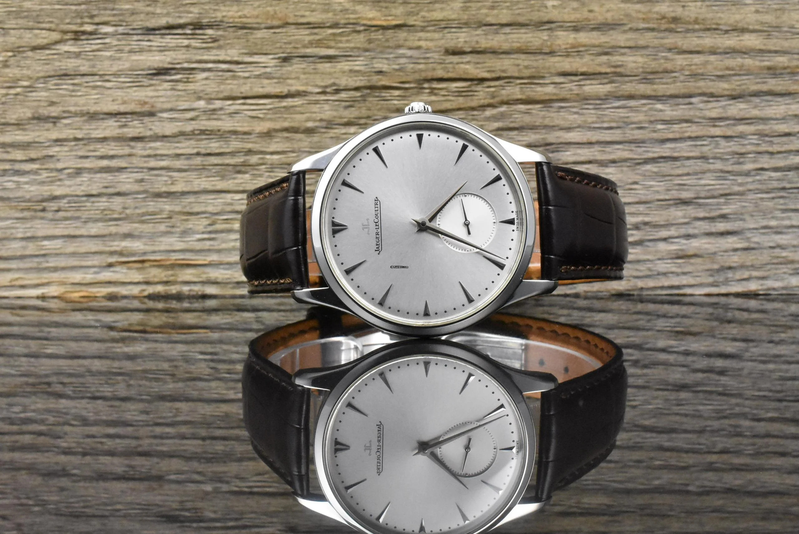  Jaeger-LeCoultre Master Grande Ultra Thin Q1358420 / 174.8.90.S Stahl - B&P 2015 