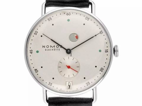  NOMOS Metro Datum Gangreserve Glashütte Metro Date Ref.1101 2026 Full Set Neu Metro Date Gangreserve 