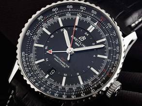 Thumbnail von Breitling Navitimer GMT Ref.A32310251B1P1 2026 Full Set Ungetragen Navitimer Automatic GMT Krokoleder Faltschließe