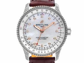Thumbnail von Breitling Navitimer Ref.A17395211A1P5 2026 Full Set Ungetragen Navitimer Diamanten Perlmutt