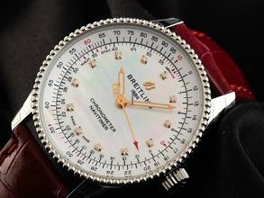 Thumbnail von Breitling Navitimer Ref.A17395211A1P5 2026 Full Set Ungetragen Navitimer Diamanten Perlmutt