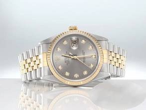 Thumbnail von Rolex Datejust 36 36mm 16233 2004 Diamanten Stahl Gelbgold 750 Automatik Gold